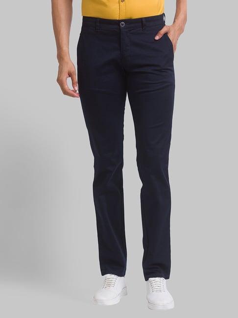 parx blue tapered fit trousers