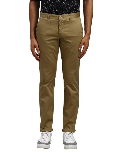 parx brown tapered fit chinos