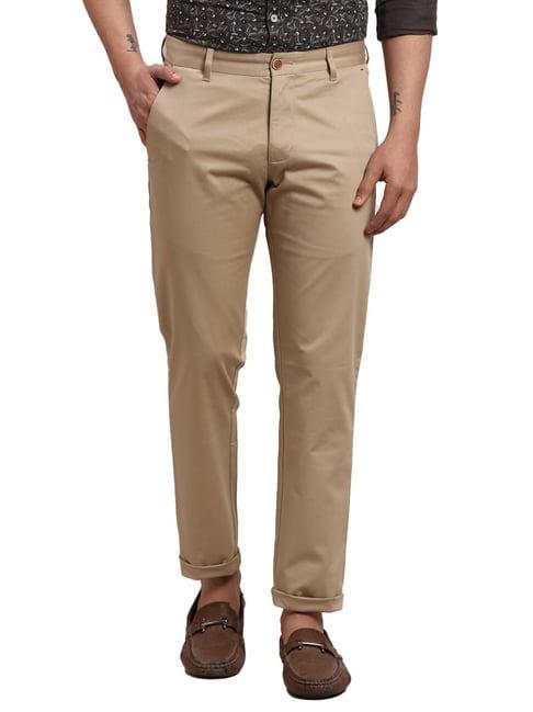 parx brown tapered fit chinos