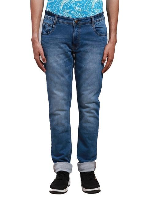 parx dark blue slim fit jeans