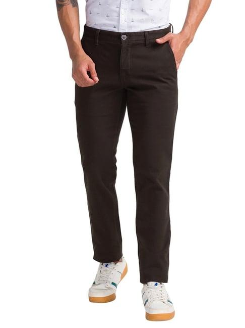 parx dark green tapered fit trousers