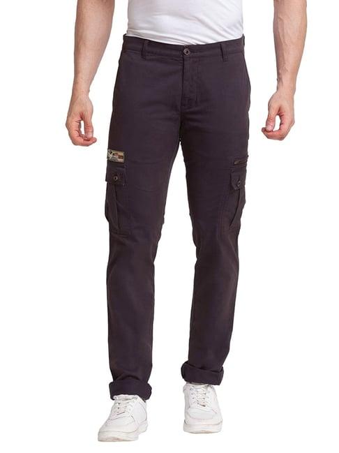 parx dark grey tapered fit cargos