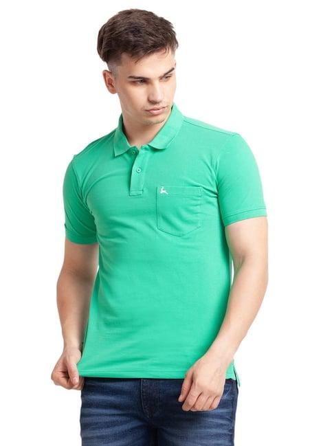 parx green regular fit polo t-shirt