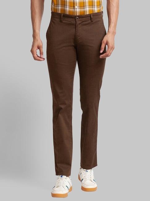 parx green tapered fit trousers