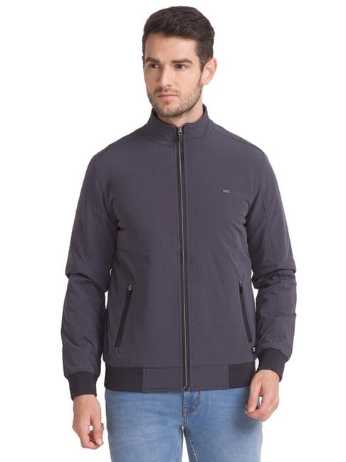 parx grey  regular fit jackets