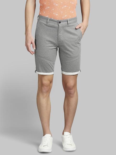 parx grey regular fit shorts