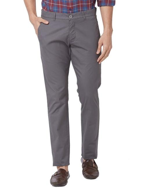 parx grey slim fit trousers