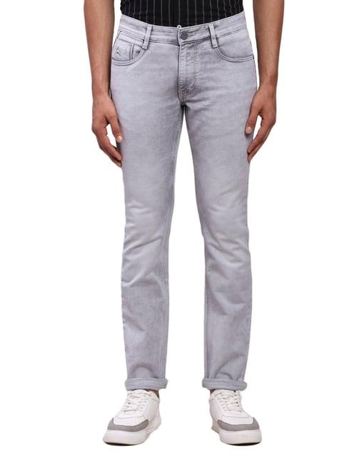 parx grey tapered fit jeans