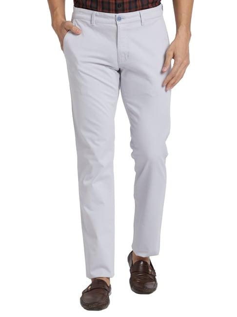 parx grey tapered fit trousers