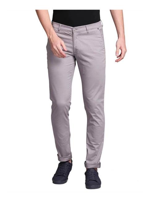 parx grey tapered fit trousers