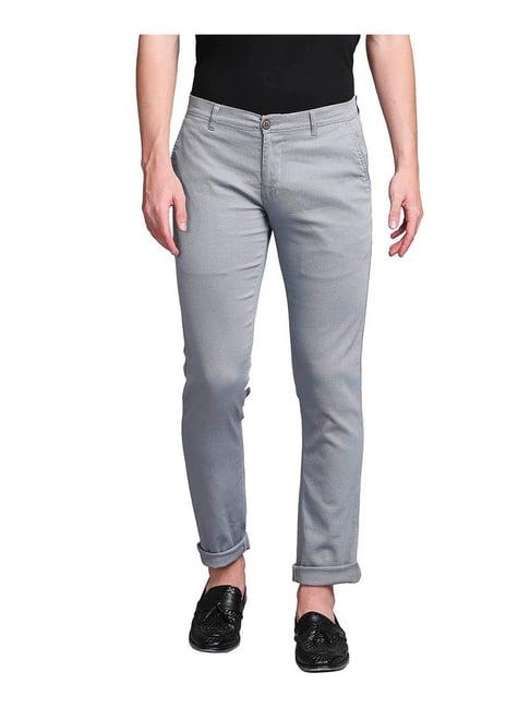 parx grey tapered fit trousers