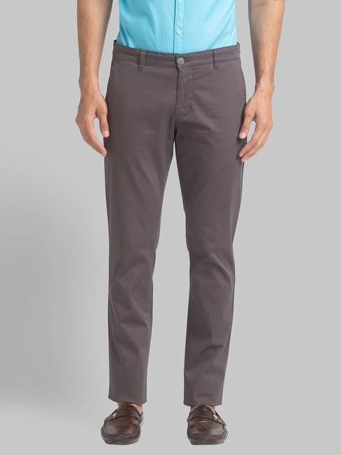 parx grey tapered fit trousers
