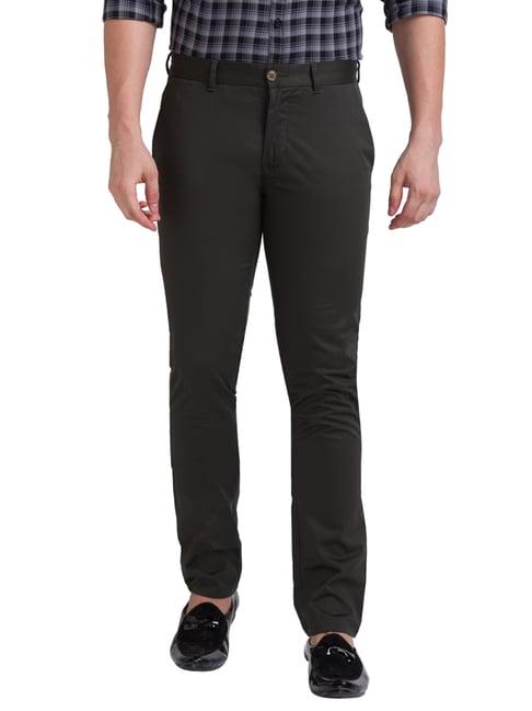 parx grey tapered fit trousers