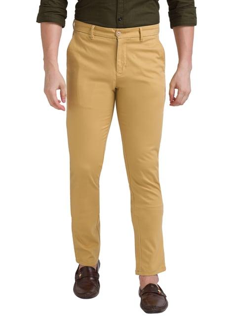 parx khaki  super slim fit trousers