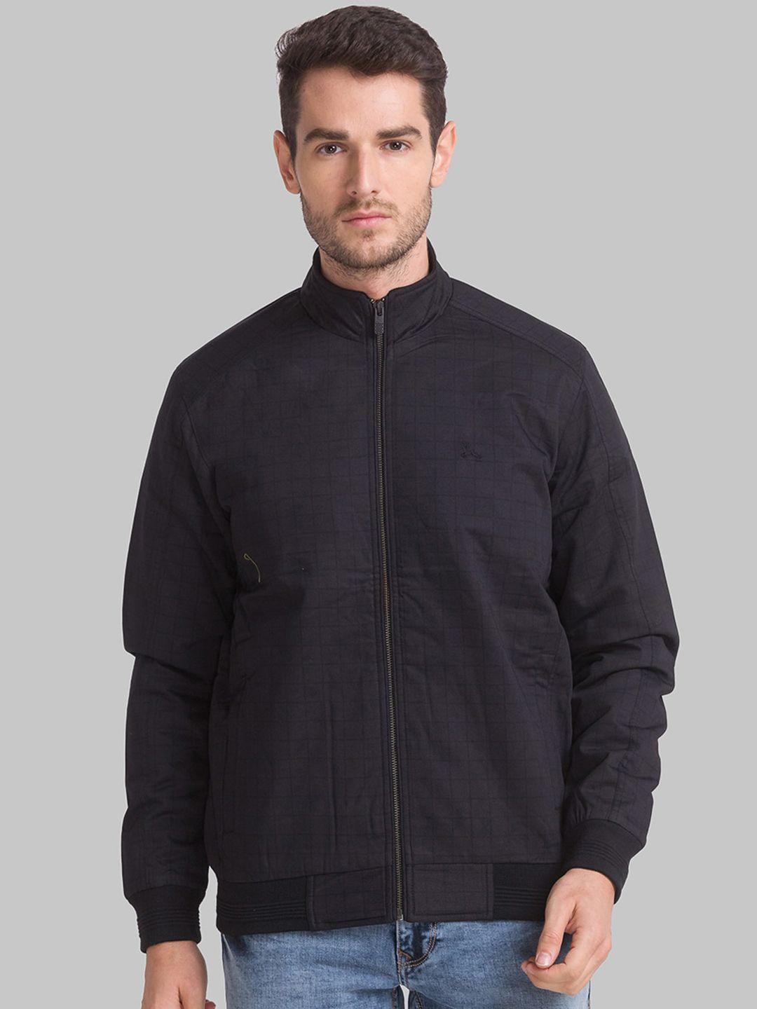 parx men black longline padded jacket