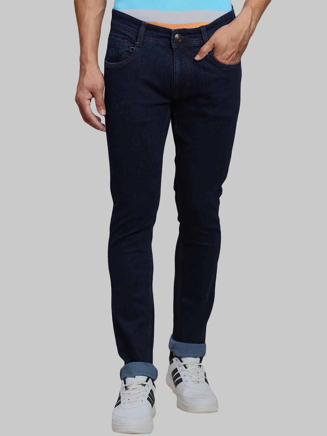 parx men blue slim fit low-rise jeans