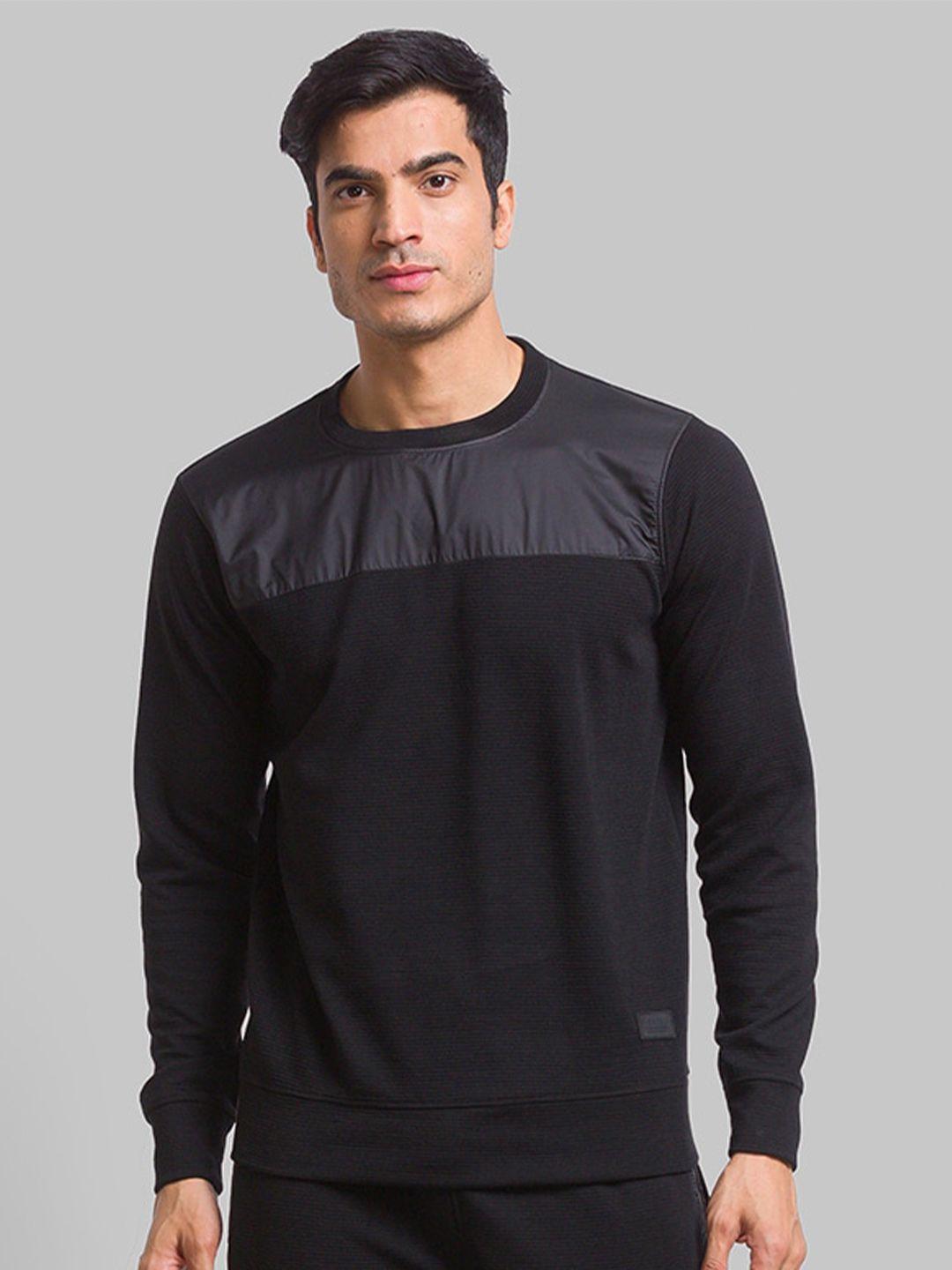 parx men colourblocked pullover sweatshirt