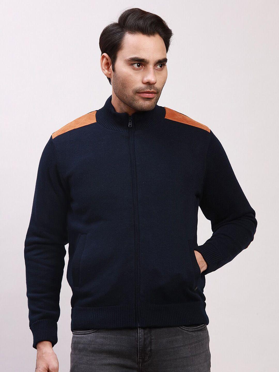 parx mock collar acrylic sporty jacket