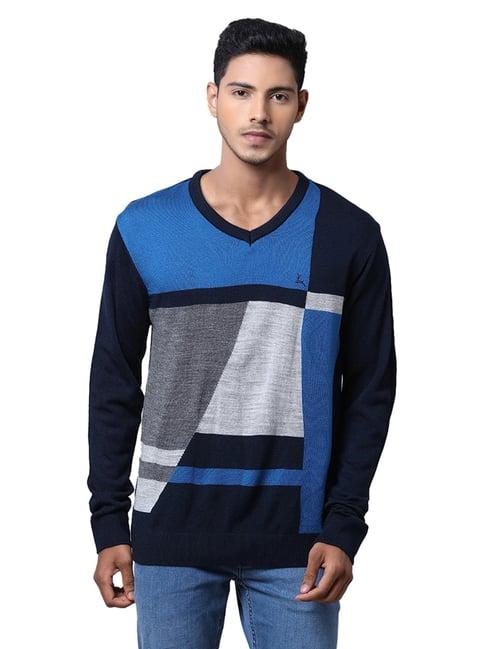 parx multicolor v neck sweater