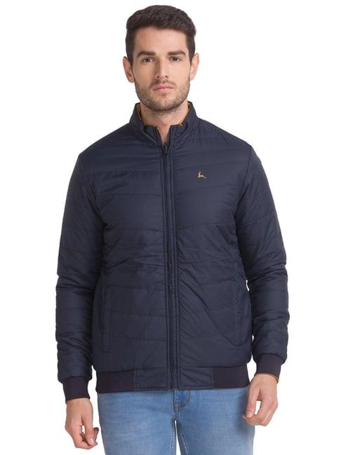 parx navy  regular fit jackets