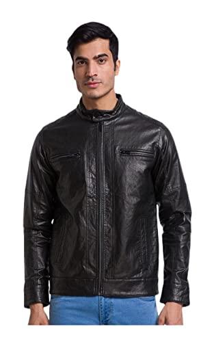 parx regular fit black activewear jackets for men