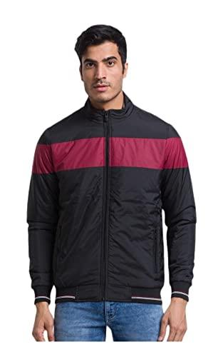 parx regular fit black activewear jackets for men