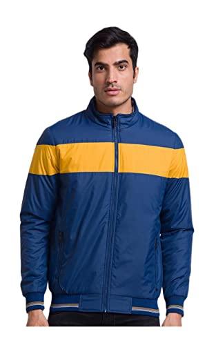 parx regular fit blue activewear jackets for men