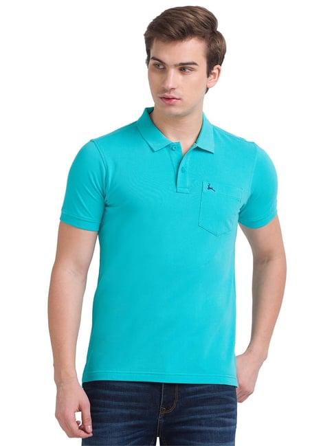 parx turquoise polo t-shirt