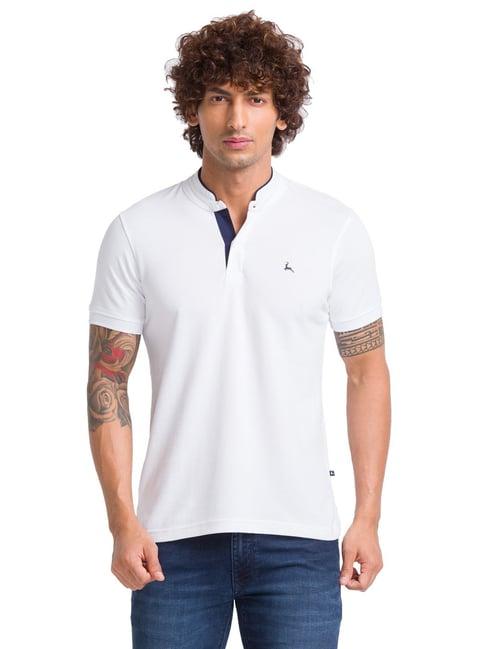 parx white regular fit t-shirt