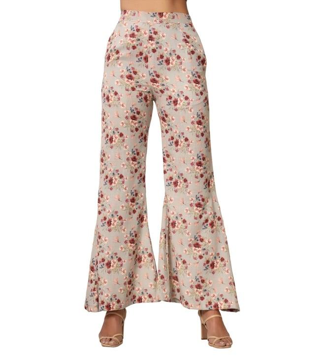 pasha india green camellia pant