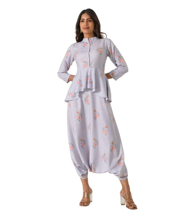 pasha india grey jalsa dhoti jumpsuit