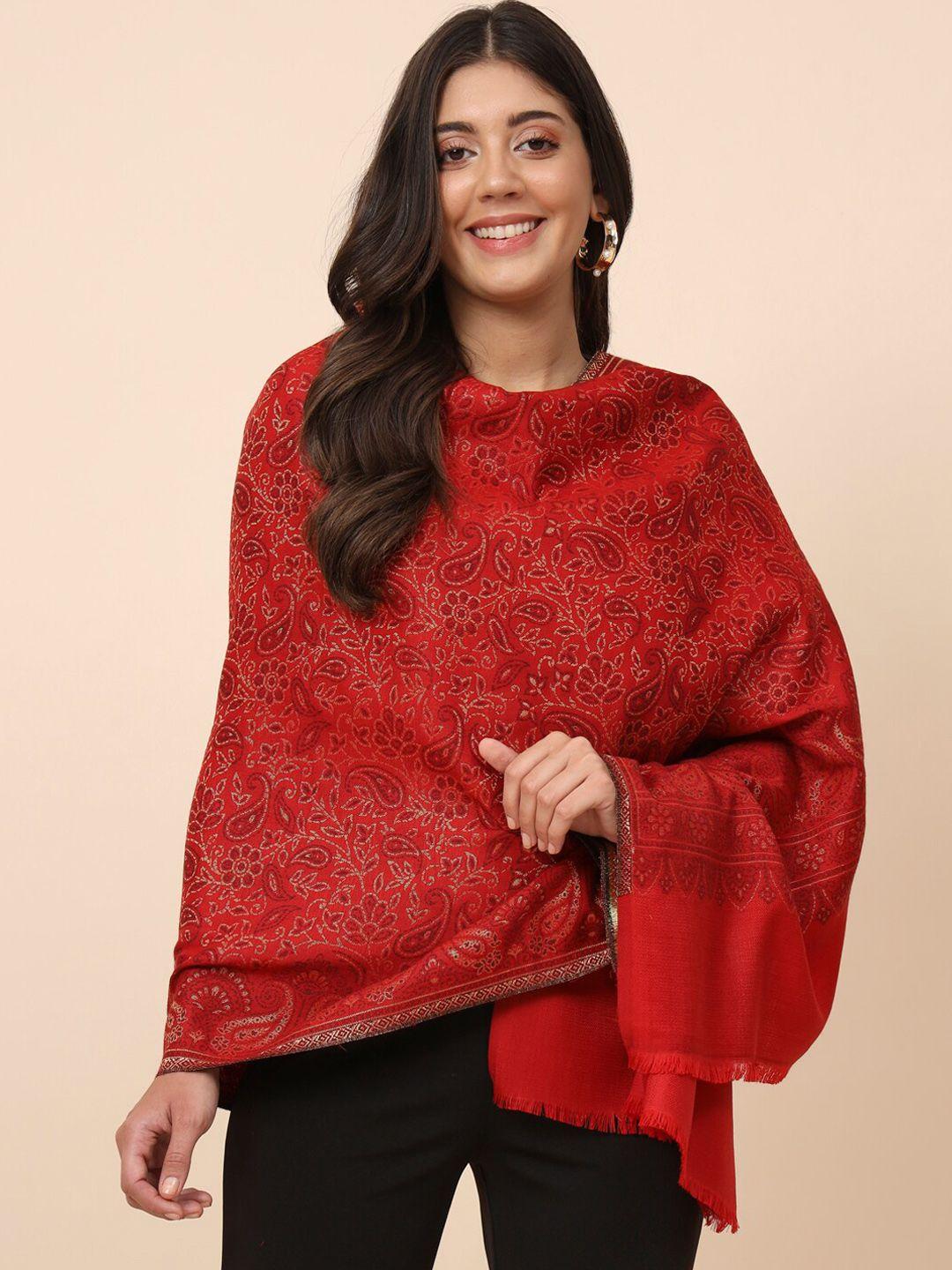 pashmoda paisley woven design shawl