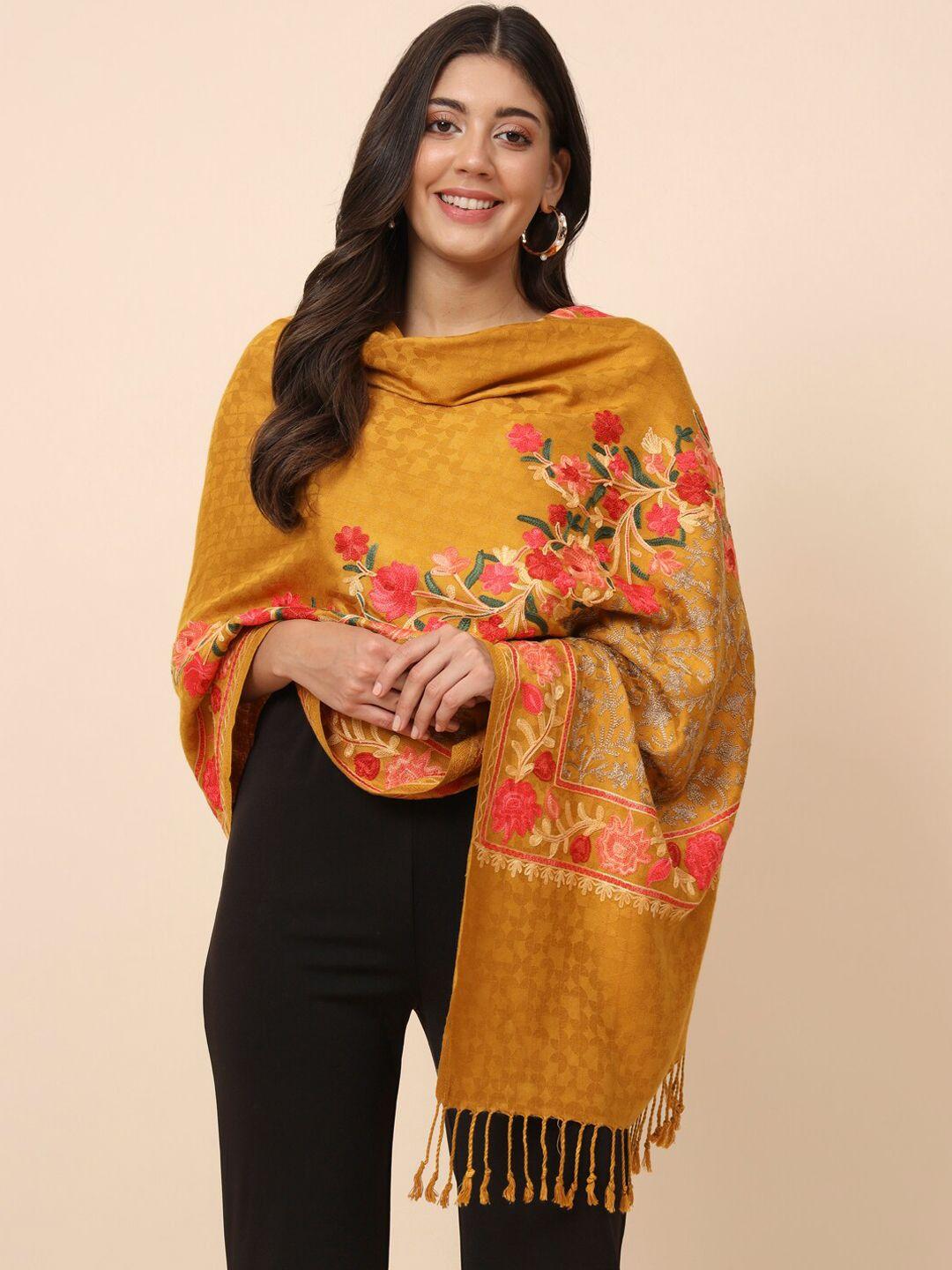 pashmoda ethnic motifs embroidered shawl