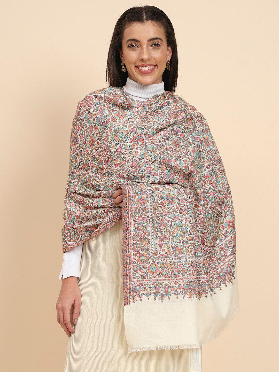 pashmoda ethnic motifs woven design shawl