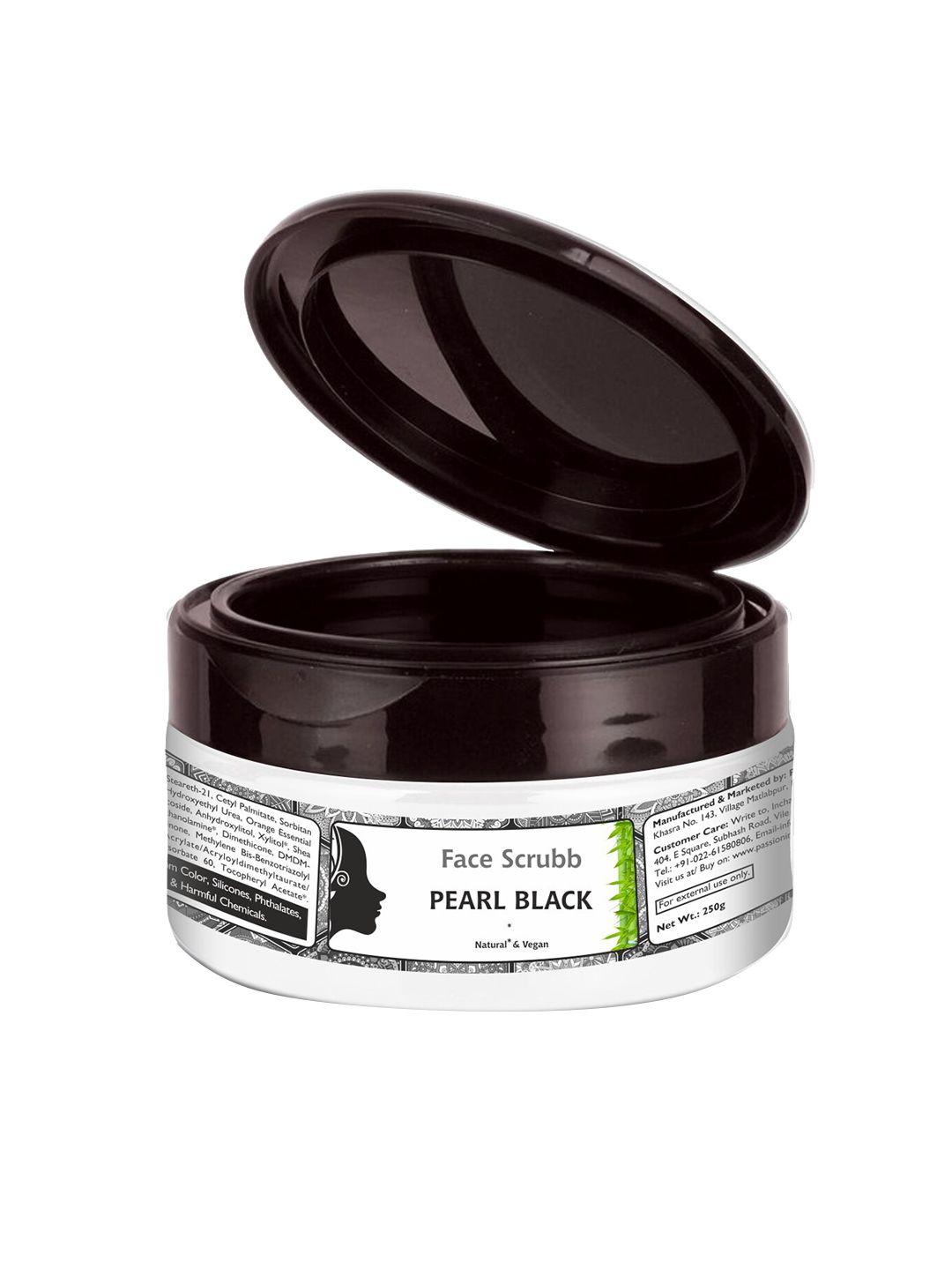 passion indulge pearl black face scrubb - 250gm