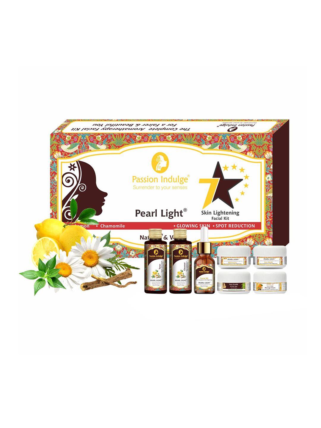 passion indulge pearl light 7 star facial kit for skin brightening & spot reduction 175 g