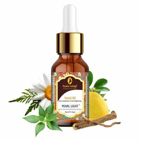 passion indulge pearl light facial oil for spot reduction and skin lightening 10ml