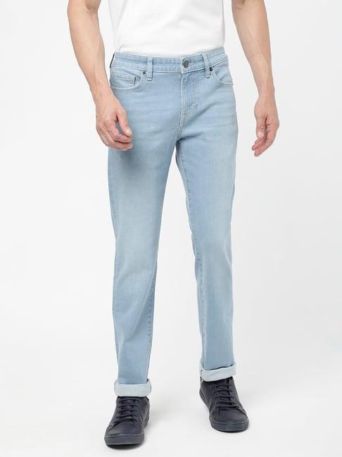 passion light blue comfort fit lightly washed jeans