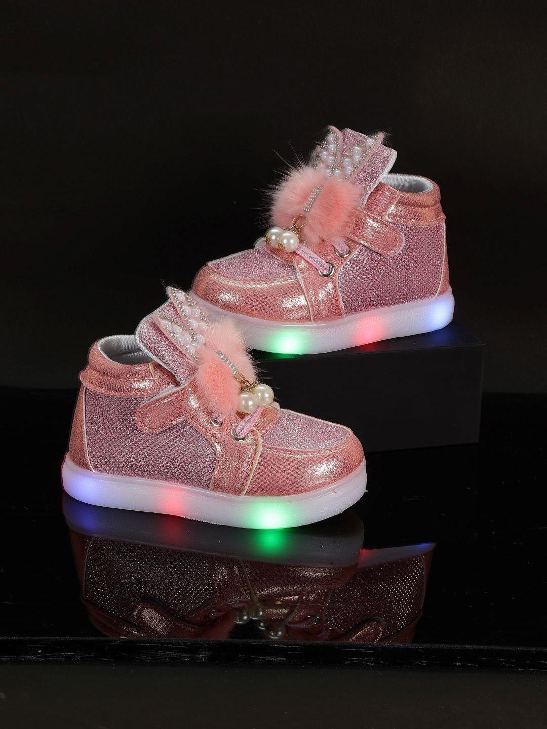 passion petals girls embellished lightweight led sneakers