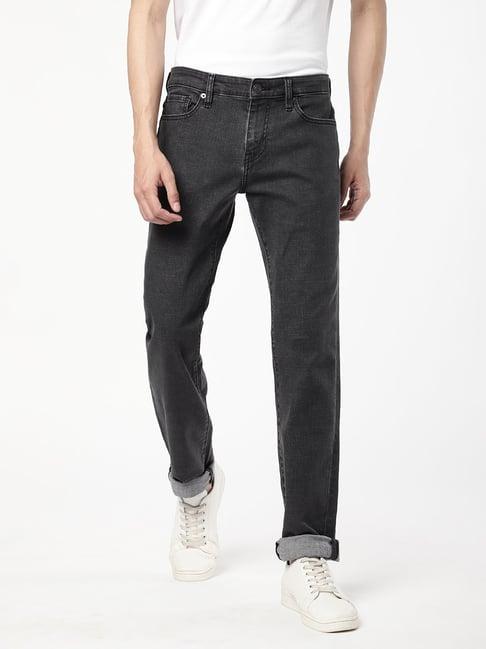 passion black comfort fit lightly washed jeans
