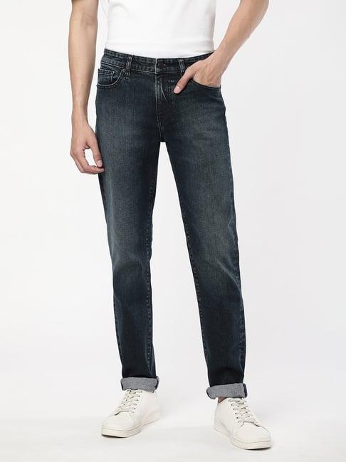 passion dark blue comfort fit lightly washed jeans