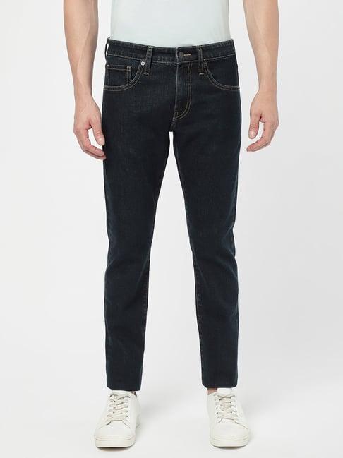 passion dark blue regular fit lightly washed jeans