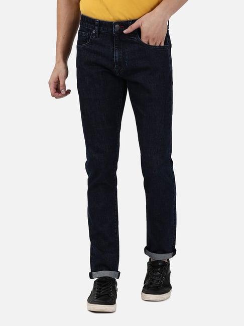 passion dark blue slim fit lightly washed jeans