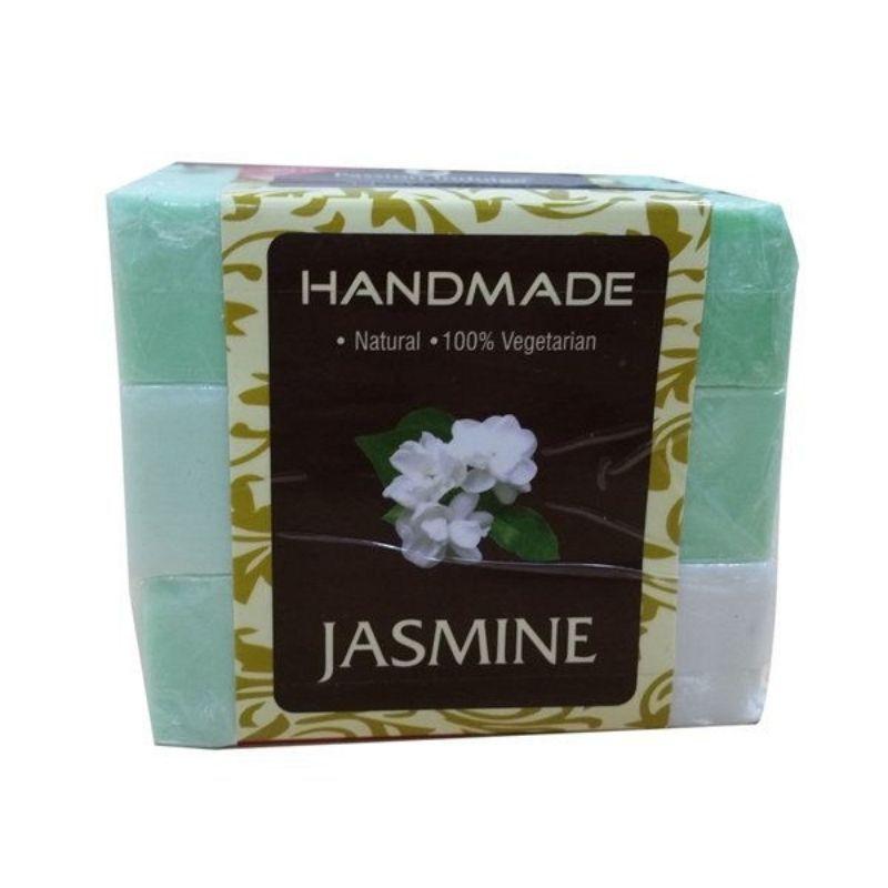 passion indulge natural handmade bath bar soap - jasmine (pack of 3)