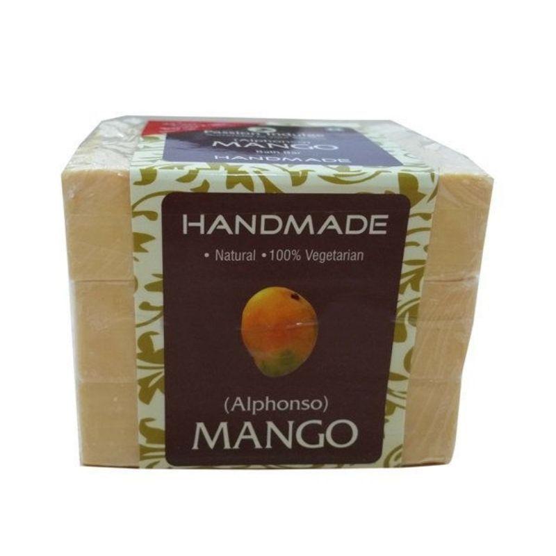 passion indulge natural handmade bath bar soap - mango (pack of 3)