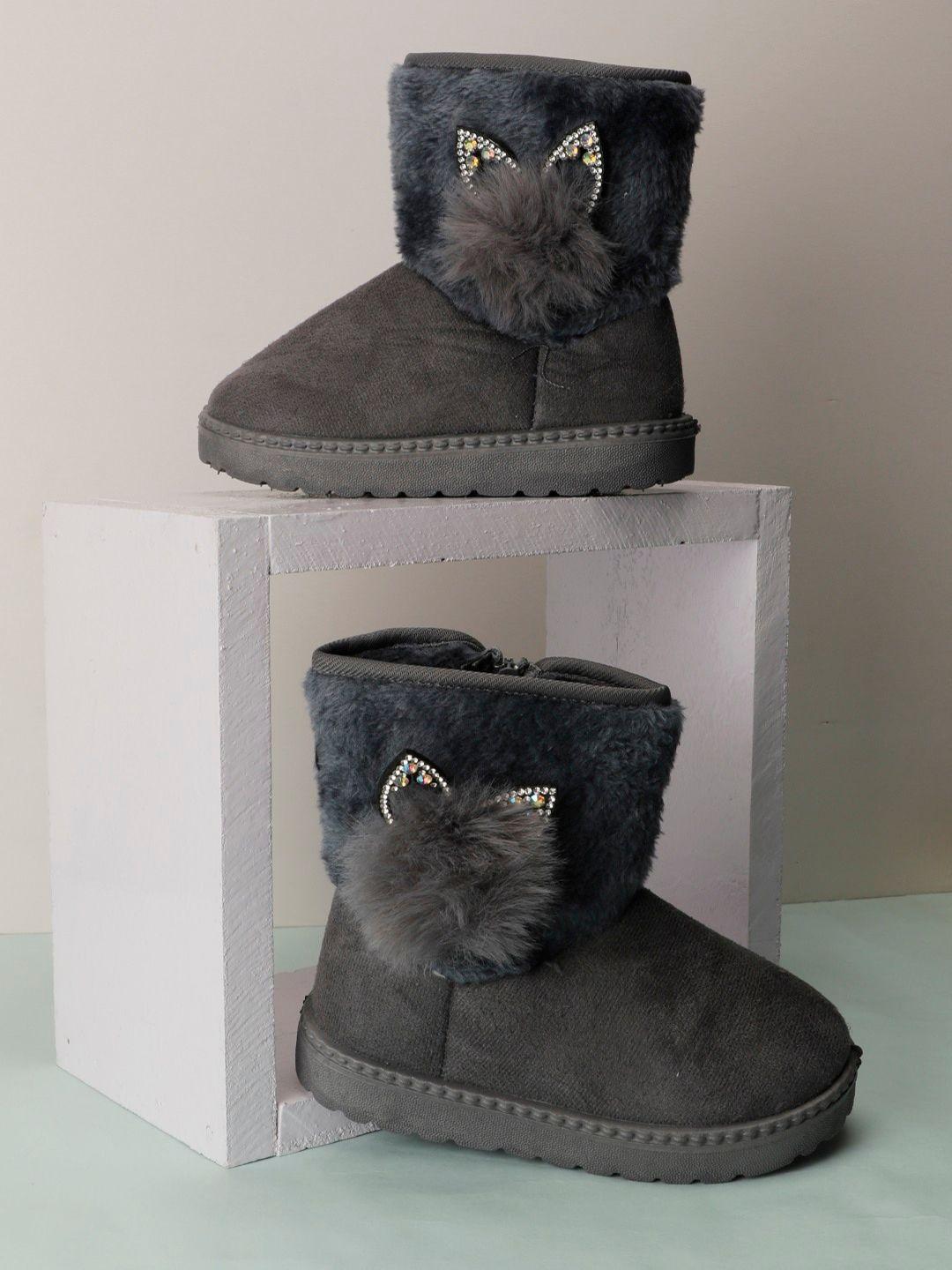 passion petals girls suede winter boots