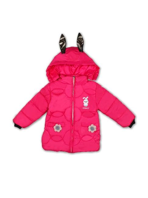 passion petals kids pink quilted jacket