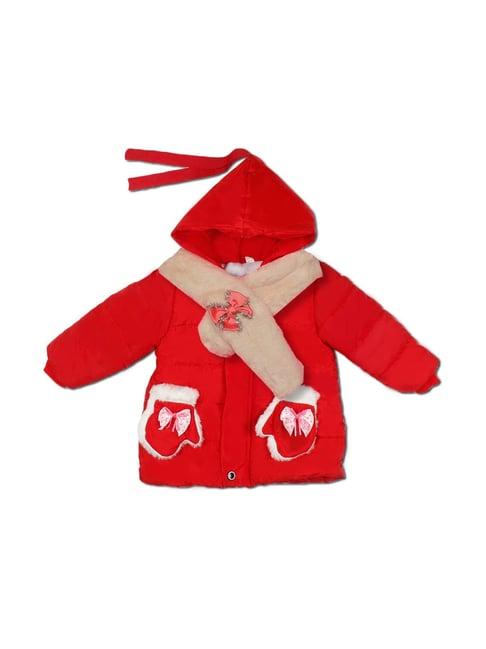 passion petals kids red quilted jacket