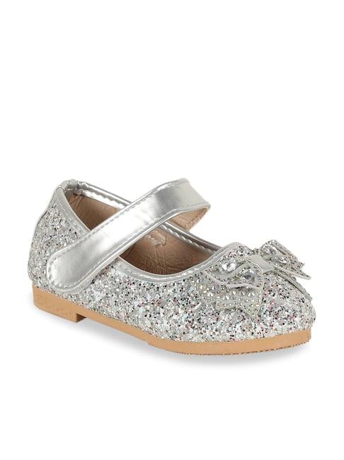 passion petals kids silver mary jane shoes