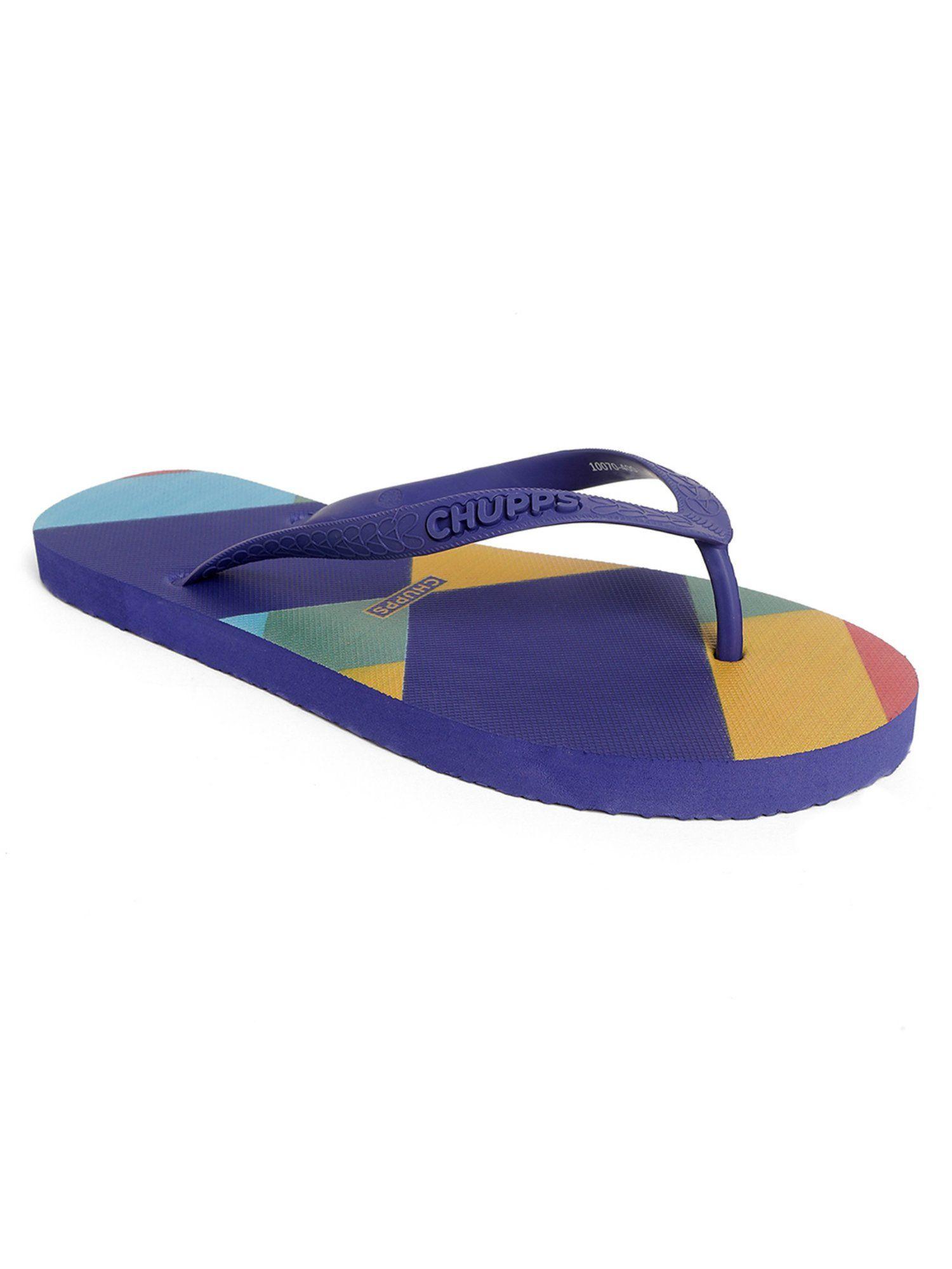 patang collection royal blue flipflops